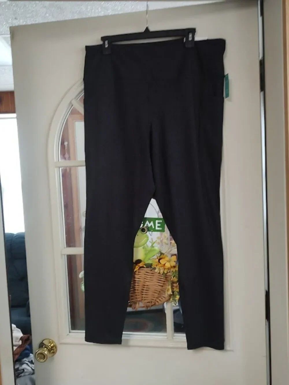 New Maurices Black Animal Print High Rise Leggings Size Women's XL